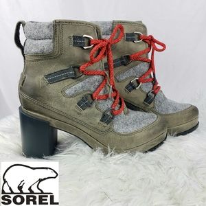 SOREL Blake Waterproof Lace-Up Bootie NWOT Size 8